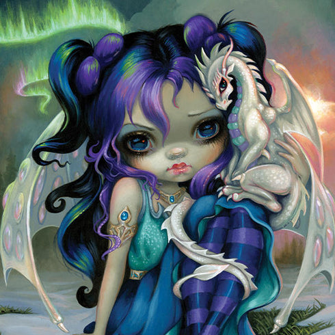 Winter Fairy With Frost Dragon by Jasmine Becket-Griffith Google Pixel Buds Skin
